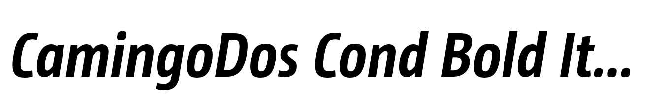 CamingoDos Cond Bold Italic
